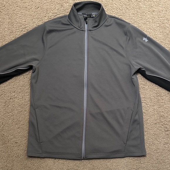 Under Armour Other - Under Armour Mens Long Sleeve Lightweight Full Zip Jacket Gray Size L